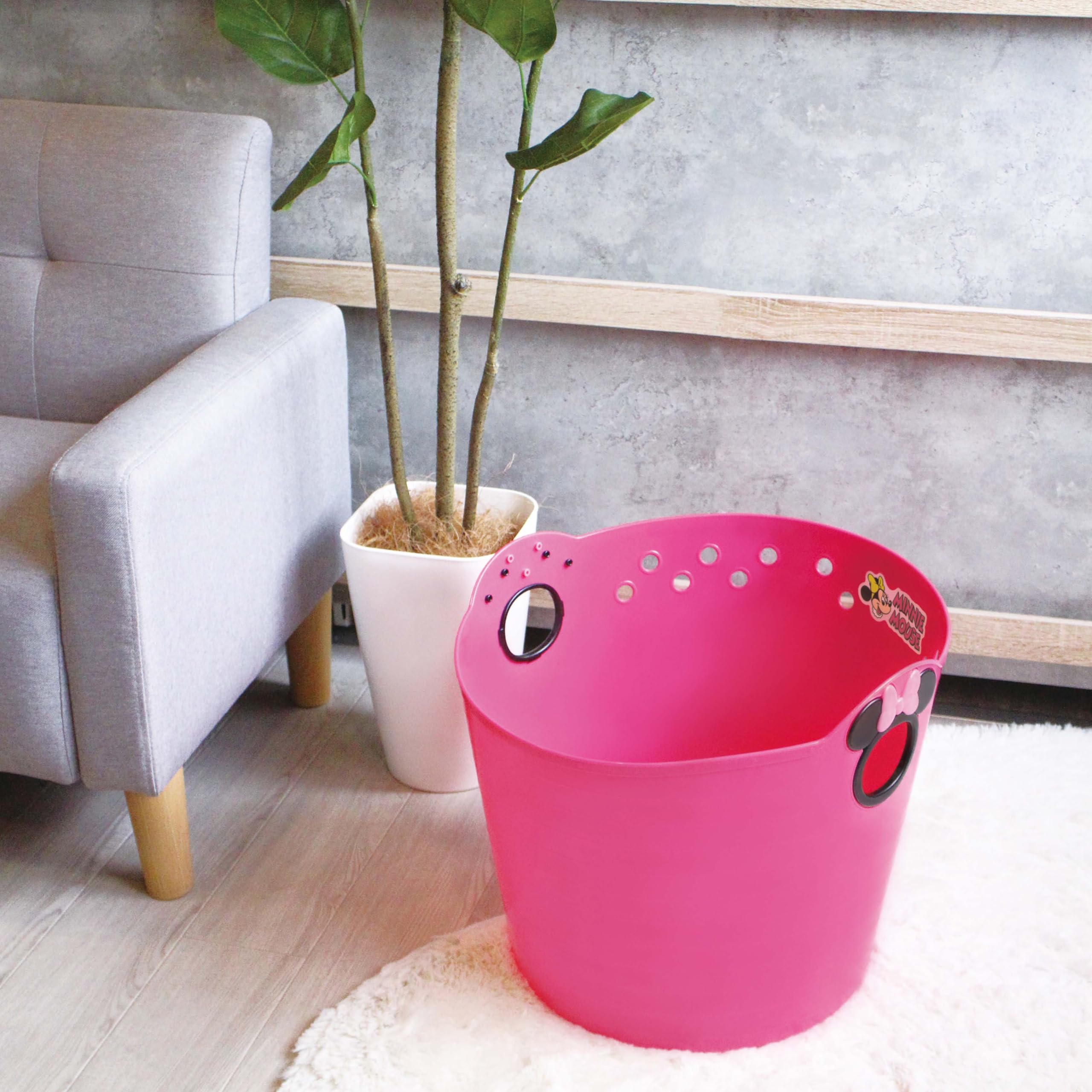 Amazon.co.jp: 錦化成 ミニーマウス やわらかバケツ チェリーピンク